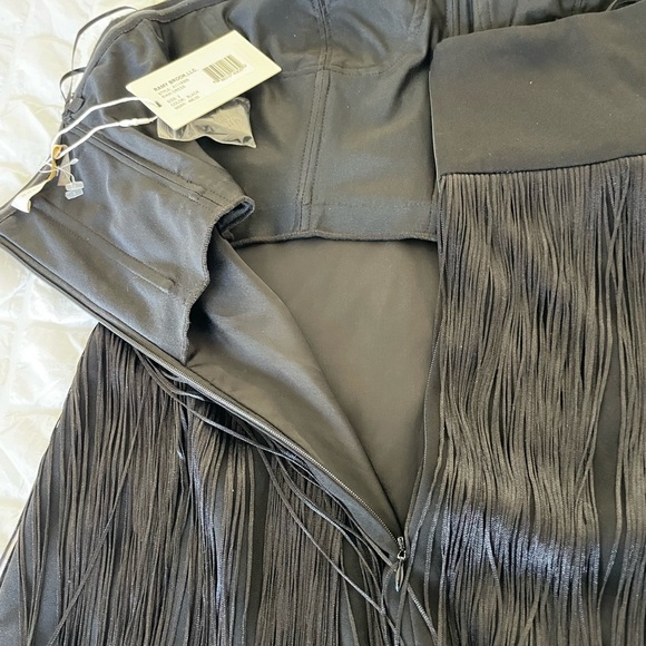 Ramy Brook Rikki black tassel flapper midi dress - Picture 11 of 12